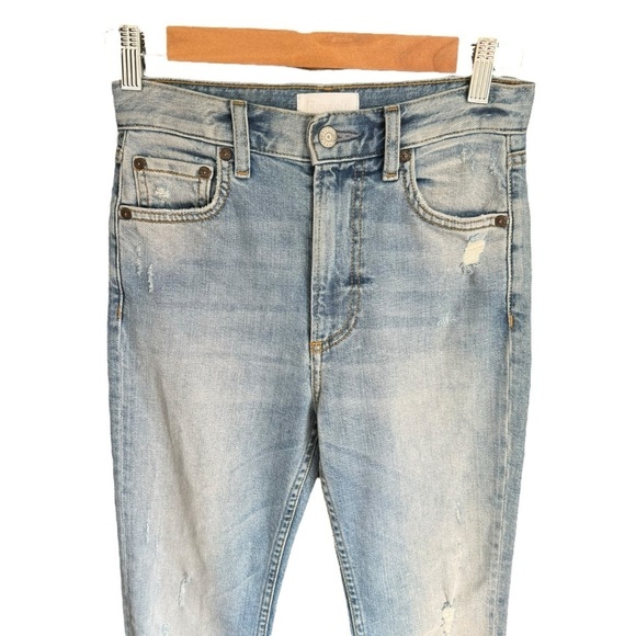 Boyish - NWT The Zachary High Rise Distressed Skinny Jeans Sz 24 - Picture 5 of 13